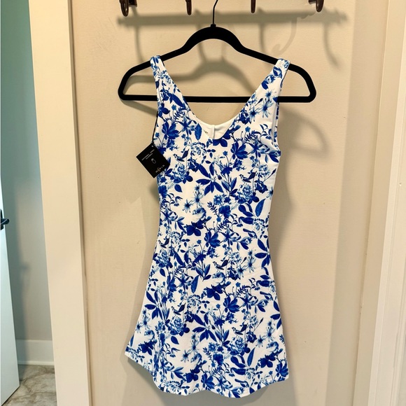Skatie Blue & White Floral Mini Dress - Picture 3 of 6